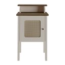 Ver imagem 6 de Mesa Lateral de Apoio 100% MDF com Porta em Palinha Charlotte Bege