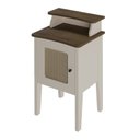 Ver mais imagens de Mesa Lateral de Apoio 100% MDF com Porta em Palinha Charlotte Bege