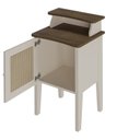 Ver imagem 7 de Mesa Lateral de Apoio 100% MDF com Porta em Palinha Charlotte Bege