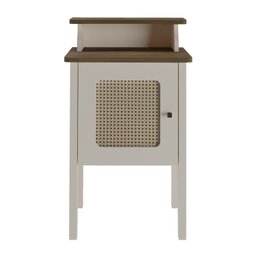 Mesa Lateral de Apoio 100% MDF com Porta em Palinha Charlotte - 6
