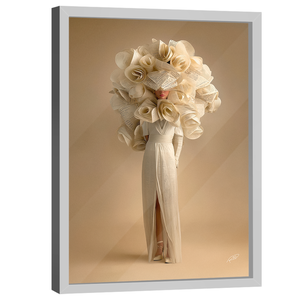 Quadro Decorativo Paper Head Girl