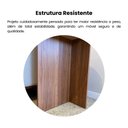 Ver mais imagens de Mesa de Apoio Tampo em Formato Orgânico Delta Marrom Cedro