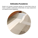 Ver imagem 6 de Mesa Lateral de Apoio com Gaveta Pés Retrô Vip Artely Marrom