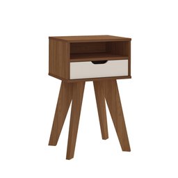 Mesa Lateral de Apoio com Gaveta Pés Retrô Vip Artely - 3