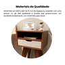 Mesa Lateral de Apoio com Gaveta Pés Retrô Vip Artely - 9