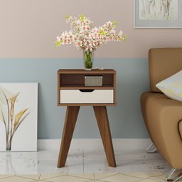 Mesa Lateral de Apoio com Gaveta Pés Retrô Vip Artely - 15