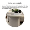 Ver mais imagens de Mesa Lateral de Apoio Tampo Redondo Delta Off White