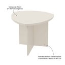 Ver imagem 5 de Mesa Lateral de Apoio Tampo Redondo Delta Off White