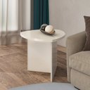 Ver imagem 1 de Mesa Lateral de Apoio Tampo Redondo Delta Off White