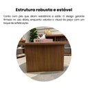 Ver mais imagens de Mesa de Centro Oval 76cm MDF Delta Artely Cedro
