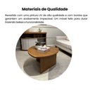 Ver imagem 6 de Mesa de Centro Oval 76cm MDF Delta Artely Cedro
