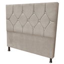 Ver imagem 2 de Cabeceira Casal 1.60 Queen Maju Luxo Suede:Bege
