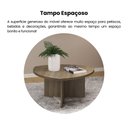 Ver mais imagens de Mesa de Centro Oval Delta Artely Marrom