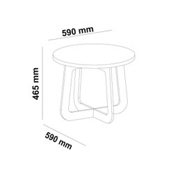 Mesa de Centro 100% MDF Jasmin - 4