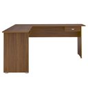 Ver imagem 3 de Mesa em L para Escritório Pés Antiumidade Cannes Artely 1 Gaveta 165cm Cedro