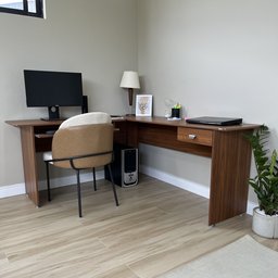 Mesa em L para Escritório 1 Gaveta Pés Antiumidade Cannes Artely - 16