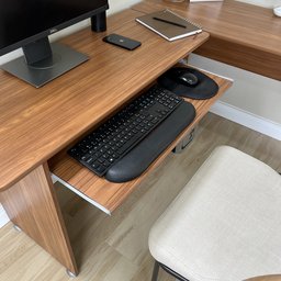 Mesa em L para Escritório 1 Gaveta Pés Antiumidade Cannes Artely - 14