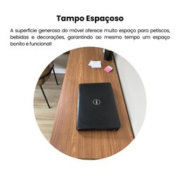 Mesa em L para Escritório 1 Gaveta Pés Antiumidade Cannes Artely - 9