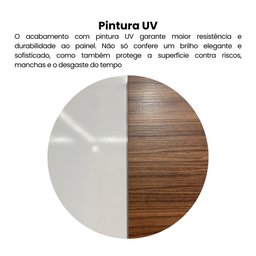Painel para TV até 40 Polegadas com Nicho e detalhes Flex Cine - 10