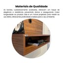 Ver mais imagens de Painel Ripado para TV até 40 Polegadas 120CMX80CM Nicho e Detalhes Flex Cine Marrom
