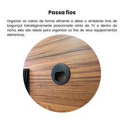 Painel para TV até 40 Polegadas com Nicho e detalhes Flex Cine - 12