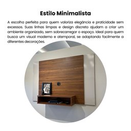 Painel para TV até 40 Polegadas com Nicho e detalhes Flex Cine - 9