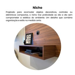 Painel para TV até 40 Polegadas com Nicho e detalhes Flex Cine - 11