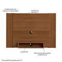Ver imagem 6 de Painel Ripado para TV até 40 Polegadas 120CMX80CM Nicho e Detalhes Flex Cine Marrom