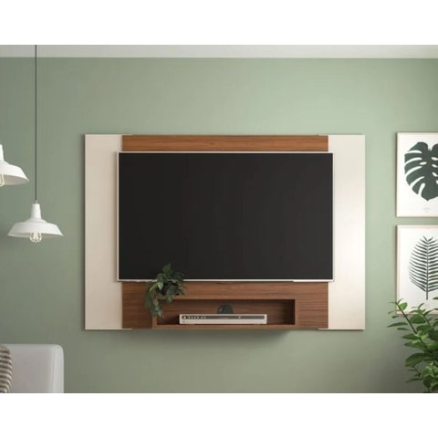 Painel Ripado para TV até 40 Polegadas 120CMX80CM Nicho e Detalhes Flex Cine Marrom