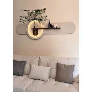 Quadro Decorativo Iluminação Led Lotus Decor Q6 Sala Hall Quarto