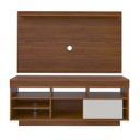 Ver imagem 2 de Rack com Painel para TV até 47 Polegadas 2 Prateleiras Roma Moderno Artely