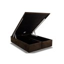 Ver imagem 1 de Cama Box Baú Queen Universal Suede Brown (158x198x35) - Ortobom