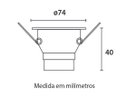 Ver imagem 2 de Spot LED Recuado Embutir Quadrado 3W 6500k Bivolt Branco