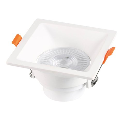 Spot LED Recuado Embutir Quadrado 3W 6500k Bivolt Branco