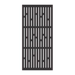 Painel Vazado Divisória Mdf London Preto Decore Painéis e Divisórias 0,60x2,40m - 1