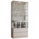 Ver imagem 2 de Cristaleira Lisboa 2 Portas 2 Gavetas Off White - Mavaular