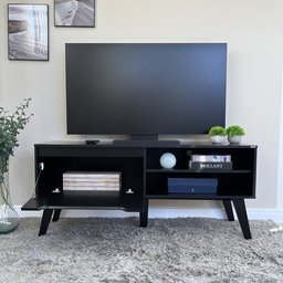 Rack para TV até 55 Polegadas 1 Porta 2 Nicho Lotus Verona Artely - 13