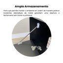 Ver mais imagens de Rack para TV até 55 Polegadas MDF 134cm 1 Porta 2 Nicho Lotus Verona Artely Preto