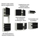 Ver imagem 5 de Armário de Cozinha Completa 260cm Branco/Preto Lux Madesa 01