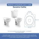 Ver imagem 3 de Tampa Vaso Sanitário Poliester Acrilico Saveiro Branco para Bacia Celite