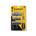 Ver imagem 1 de Jogo Chave Catraca C/ 29 Pçs Multi Bits/soquetes - Stanley