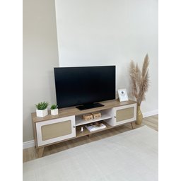 Rack para TV até 75 Polegadas 2 Portas com Pés Retro Charlotte - 17