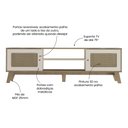 Ver imagem 4 de Rack para TV até 75 Polegadas 2 Portas com Pés Retro Charlotte
