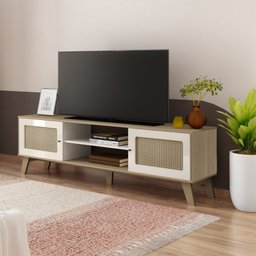 Rack para TV até 75 Polegadas 2 Portas com Pés Retro Charlotte - 20