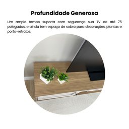 Rack para TV até 75 Polegadas 2 Portas com Pés Retro Charlotte - 8