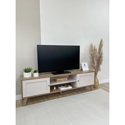 Rack para TV até 75 Polegadas 2 Portas com Pés Retro Charlotte - 18