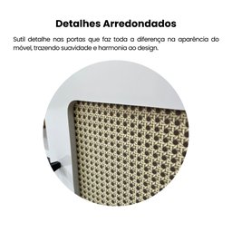 Rack para TV até 75 Polegadas 2 Portas com Pés Retro Charlotte - 9