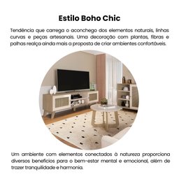 Rack para TV até 75 Polegadas 2 Portas com Pés Retro Charlotte - 14