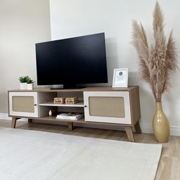 Rack para TV até 75 Polegadas 2 Portas com Pés Retro Charlotte - 16
