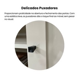 Rack para TV até 75 Polegadas 2 Portas com Pés Retro Charlotte - 10